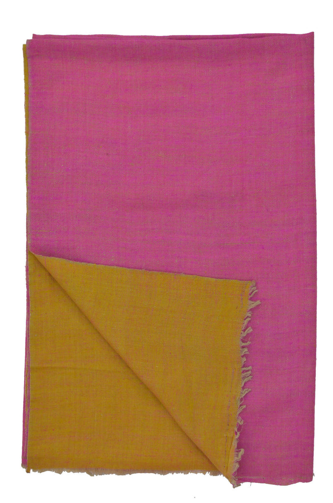 Pink Golden Double Sided Pashmina