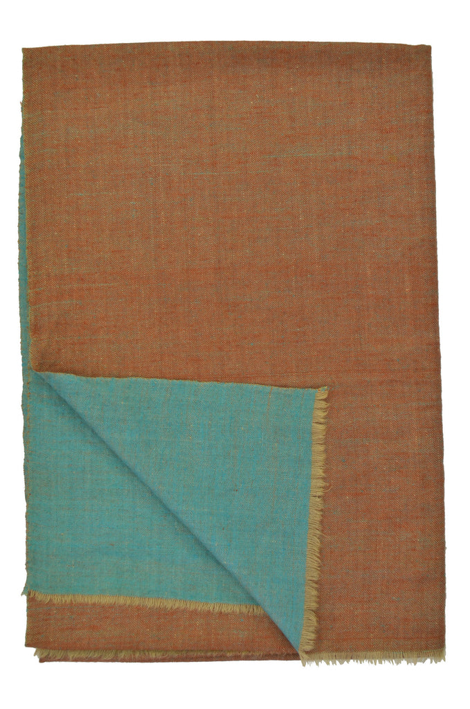 Blue Maroon Double Sided Pashmina