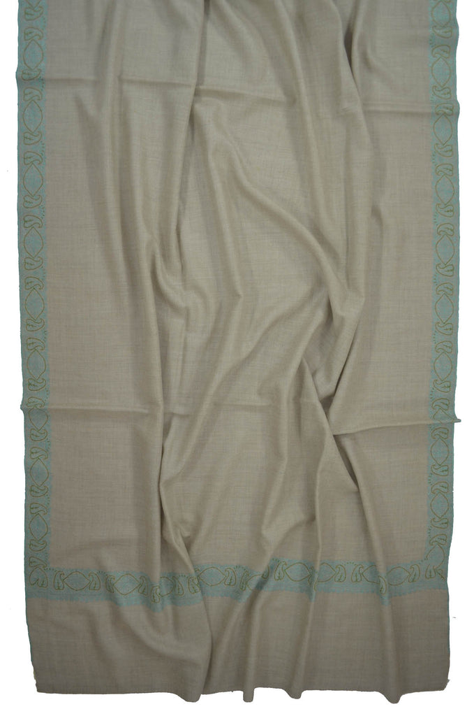 Natural Base Hashi Dar Pashmina Shawl