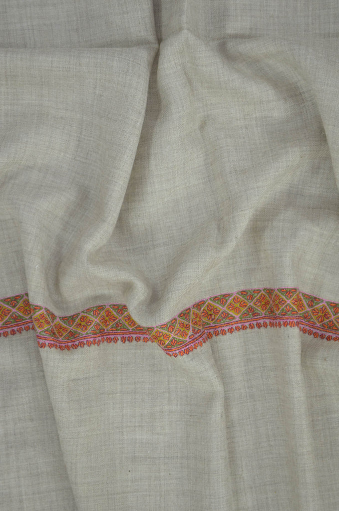 Natural Base Hashi Dar Pashmina Shawl