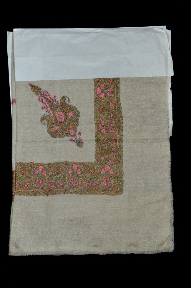 White Pashmina Mussar
