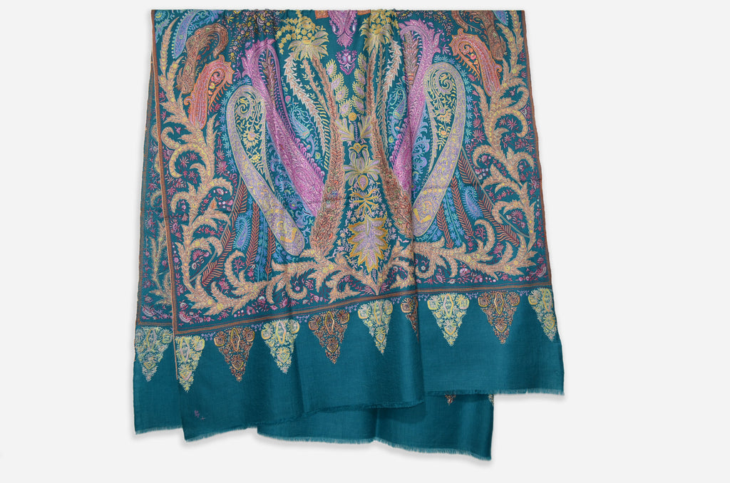 Pine Green Pashmina Jamawar