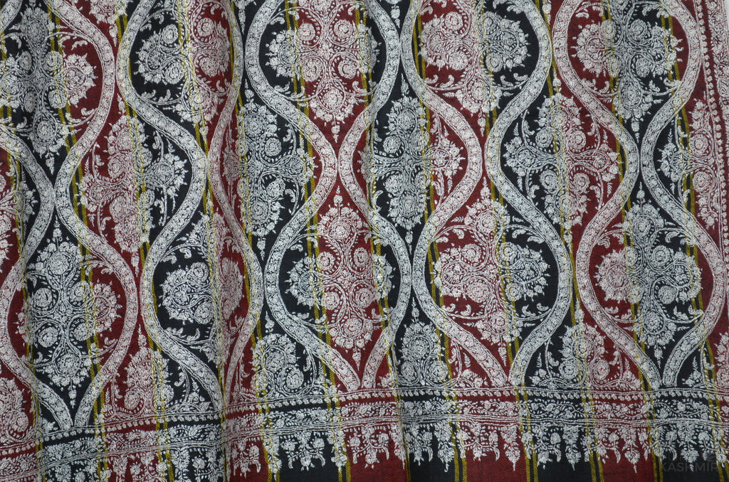 black-stripes-cashmere-jamawar-pashmina-shawl