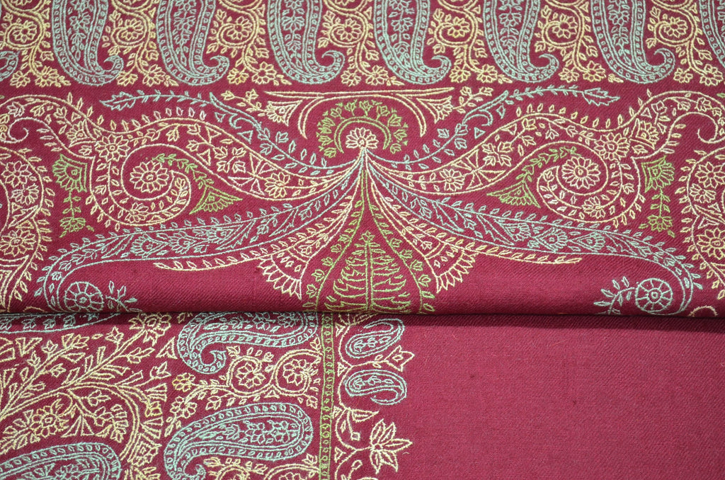 beautiful-maroon-cashmere-pashmina-jamawar-shawl