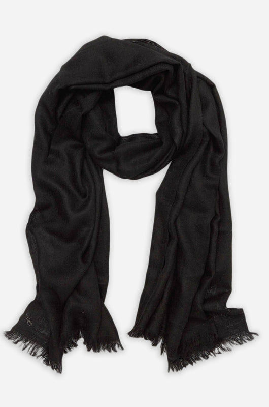 Black Cashmere Pashmina Handwoven Scarf/Shawl