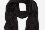 Black Cashmere Pashmina Handwoven Scarf/Shawl