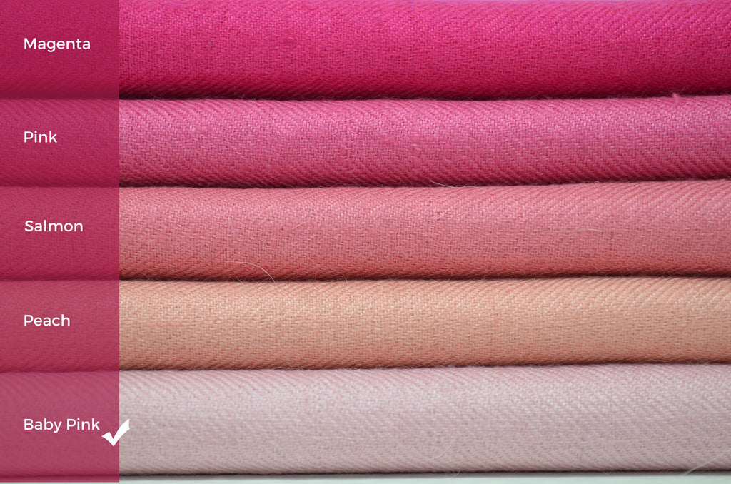 Baby Pink Cashmere Scarf/Shawl