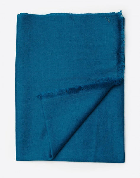 Royal Blue Cashmere Travel Wrap
