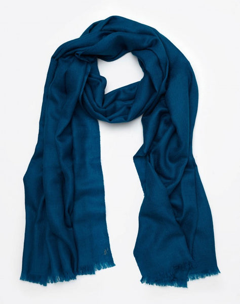 Royal Blue Cashmere Travel Wrap