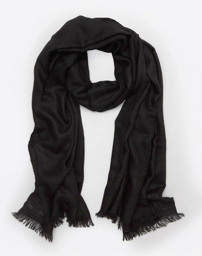 Black Cashmere Travel Wrap