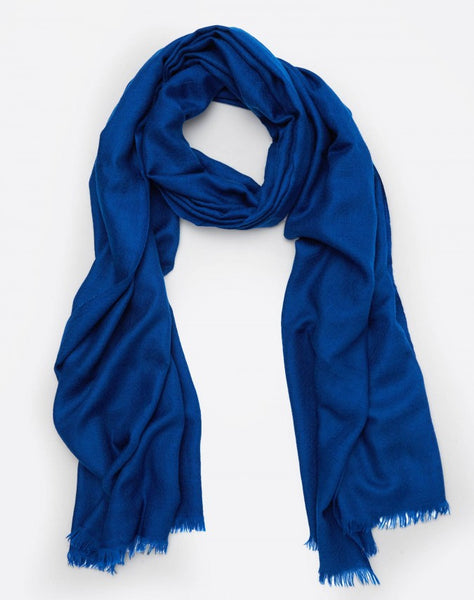 Blue Cashmere Travel Wrap