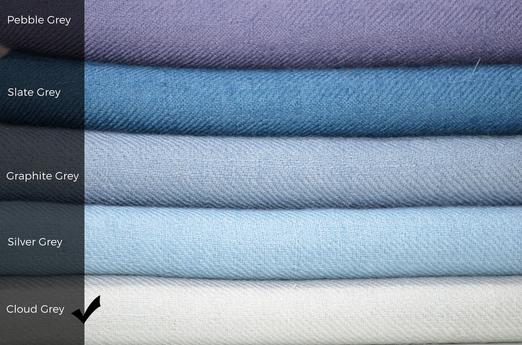 Cloud Grey Cashmere Scarf