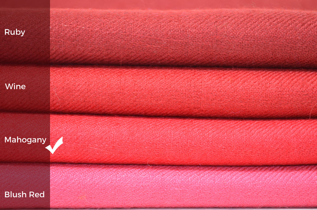 Beautifully light and scrumptiously soft "Mahogany" Cashmere Scarf is hand woven from the highest grade of 100% pure Cashmere from Kashmir.