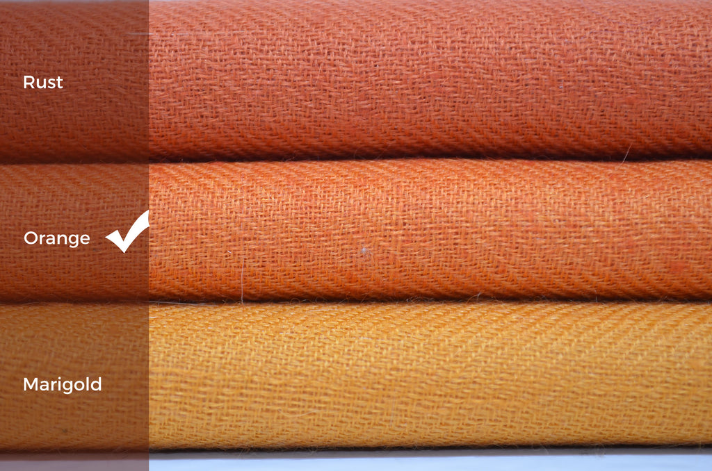 Orange Kashmiri Pashmina Scarf/Shawl