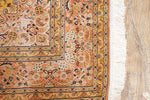 Ivory And Mustard kashmir carpet