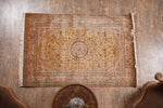 Ivory And Mustard kashmir carpet