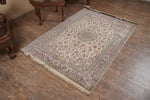 Ivory And Pink kashmir carpet