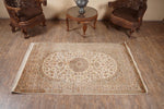 Cloud White kashmir carpet