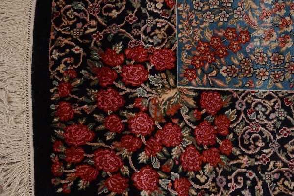 Navy and Sky Blue kashmir carpet