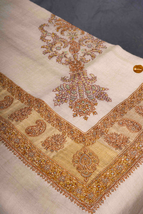 Double shade Mussar with multicolor Embroidery