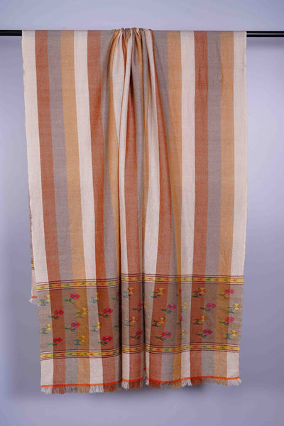 Stripe Kani Pashmina Shawl