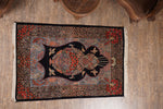 Navy and Sky Blue kashmir carpet