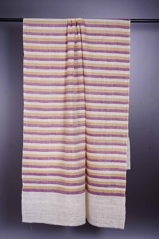 Multicolor stripe handloom Cashmere Pashmina Scarf