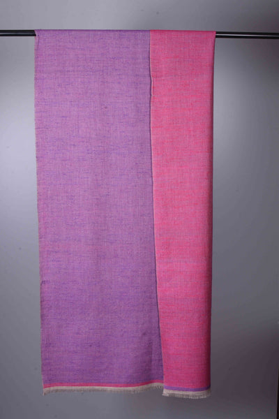 Reversible Pink & Indigo Cashmere Pashmina Shawl