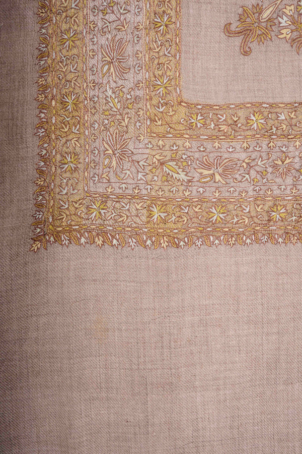 Natural Base Mussar with multicolor Embroidery