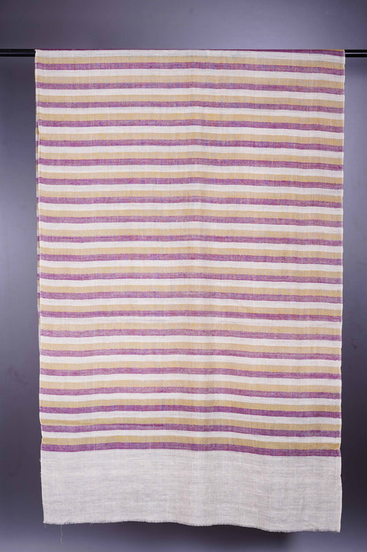 Multicolor stripe handloom Cashmere Pashmina Scarf