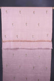 Light Pink Butti-Dar Embroidery Pashmina Cashmere Scarf