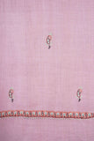 Light Pink Butti-Dar Embroidery Pashmina Cashmere Scarf