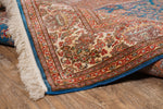 Rust And Blue kashmir carpet