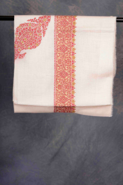 Ivory Base Mussar with multicolor Embroidery