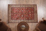 Ruby Red kashmir carpet
