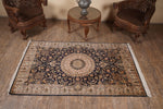 Pearled Ivory kashmir carpet