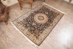 Pearled Ivory kashmir carpet
