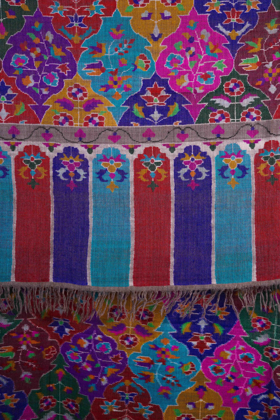 3 Yards Multicolor Kani Pashmina Shawl