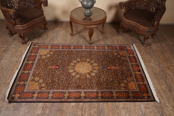 Antique Blue kashmir carpet