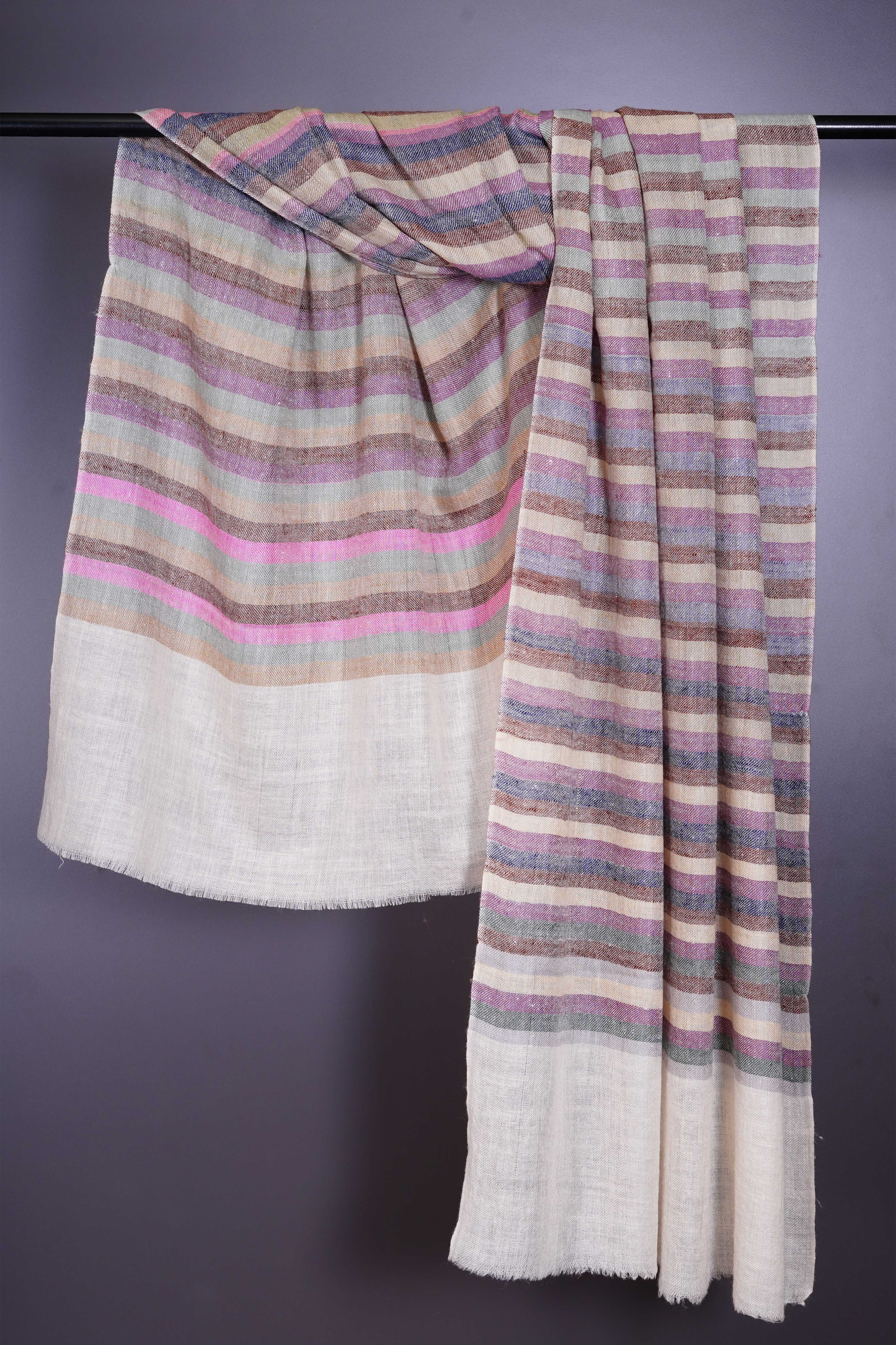 Multicolor stripe Cashmere Pashmina Scarf