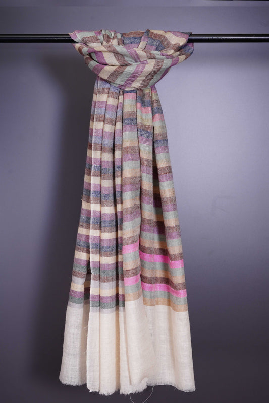 Multicolor stripe Cashmere Pashmina Scarf