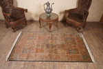 Squared Antique kashmir carpet