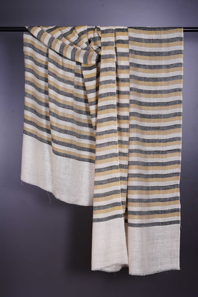 Multicolor stripe handmade Cashmere Pashmina Stole