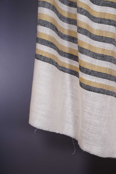 Multicolor stripe handmade Cashmere Pashmina Stole