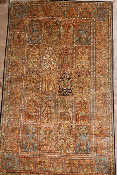 Squared Antique kashmir carpet
