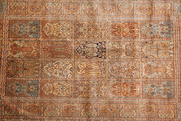 Squared Antique kashmir carpet