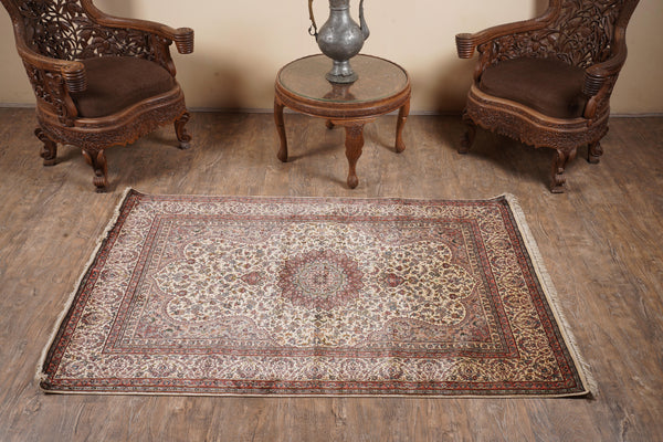 Antique White kashmir carpet