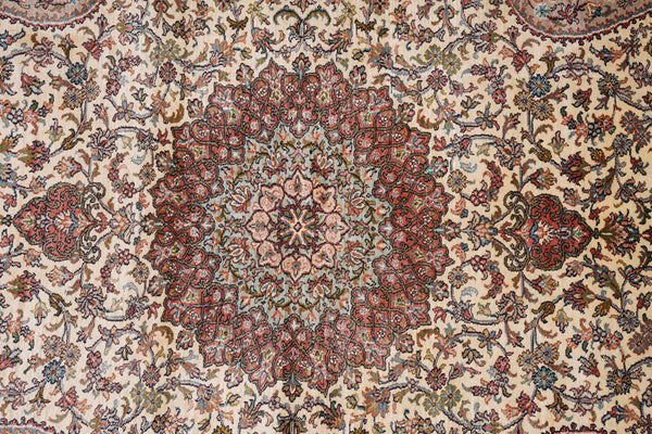 Antique White kashmir carpet