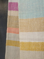 Beautiful Light Pastel Color Plaid Pure Cashmere Pashmina Scarf
