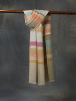 Beautiful Light Pastel Color Plaid Pure Cashmere Pashmina Scarf